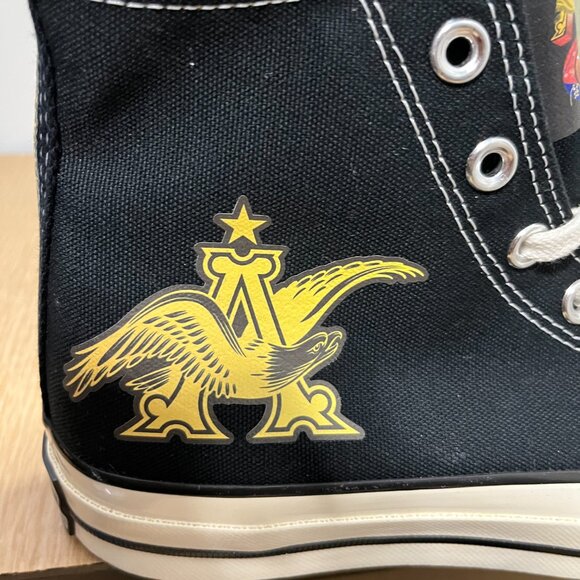 BNWoT CTAS 70 Hi Ltd Ed Custom Anheuser-Busch Gold Logo KICKS (6M/8W) Converse ☆ - Picture 3 of 8